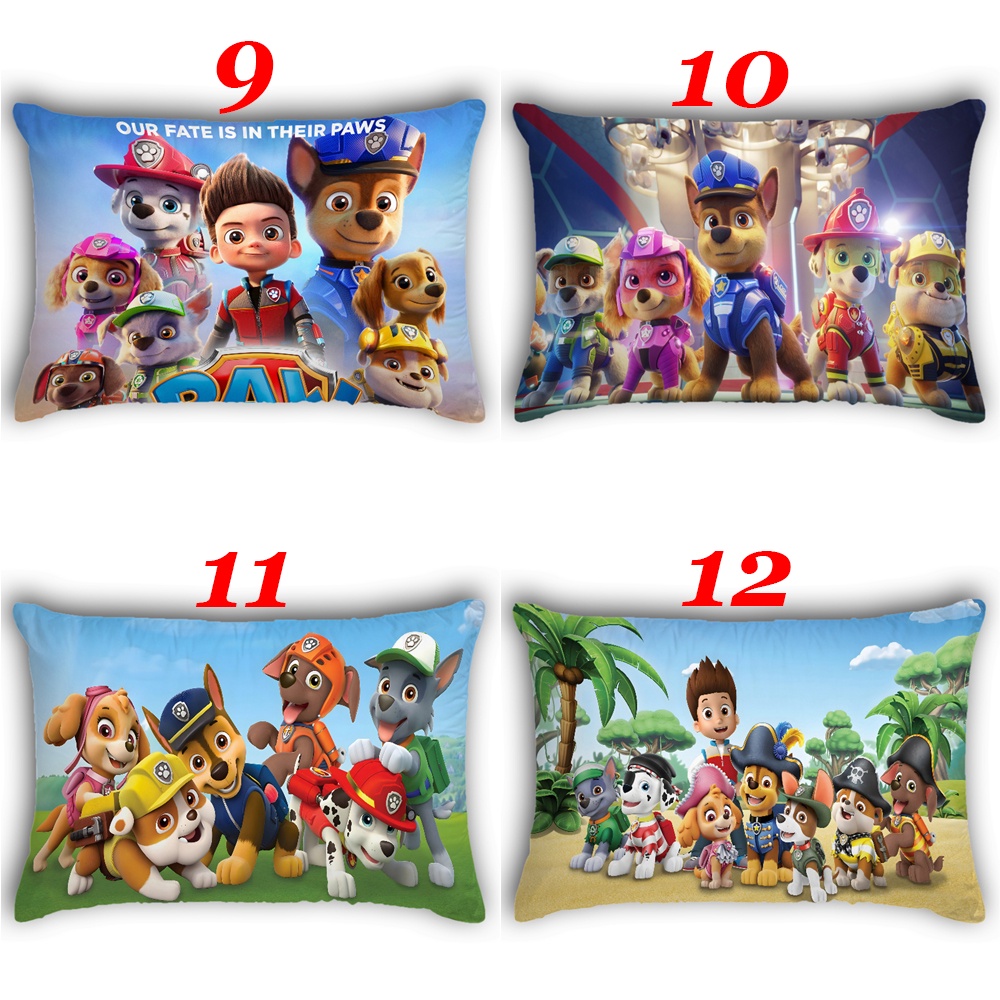 Vỏ Gối Đơn In Hoạt Hình Paw Patrol Polyeste Trang Trí Nhà Cửa (Không Kèm Lõi)