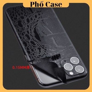 Dán skin vân da cá sấu Iphone 16promax 15promax 14promax 13promax 12promax 11promax xs max 7 8plus
