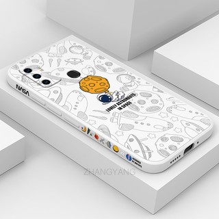 ốp lưng oppo a53 oppo a53 2020 Ốp Điện Thoại Silicone TPU Mềm Họa Tiết Phi Hành Gia Có Dây Đeo Cho oppo a53 oppo a53 2020