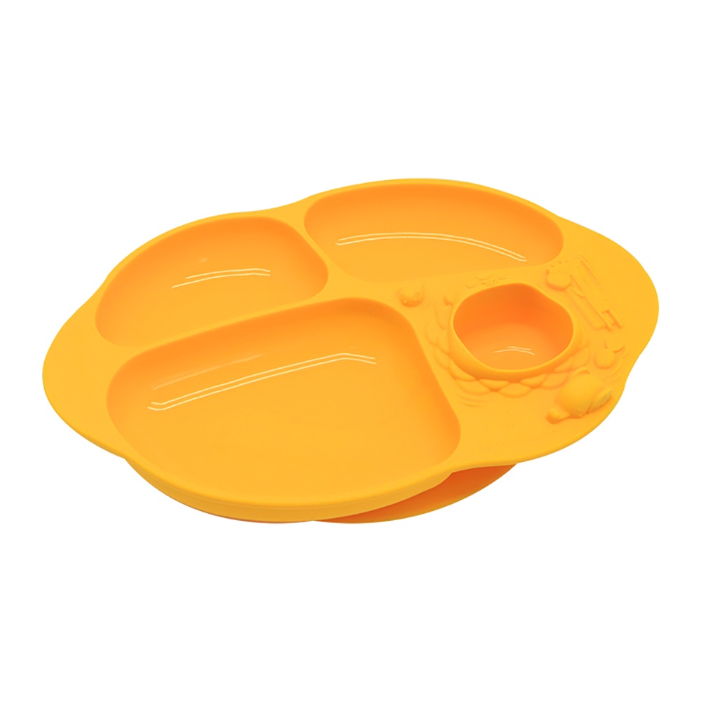 Ảnh Đĩa ăn dặm silicon chia ngăn có đế hút chân không chống đổ Yummy Marcus & Marcus, cho bé từ 18 tháng - Lola 3