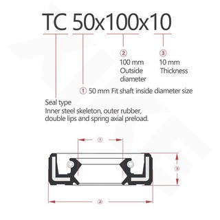 Phốt dầu TC TC TC10x19x4 TC10x19x5 TC10 × 19x6 TC10x19x7 TC10x19x10 TC10 × 20x4 TC10 × 20x5 TC10 × 20 × 6 TC10x20x7 TC10 × 20x9mm