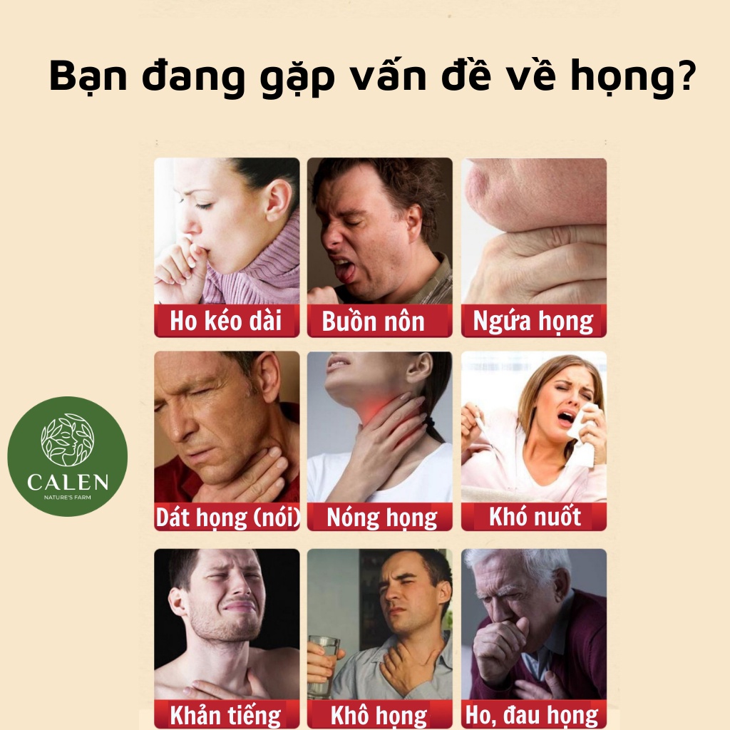 [Bổ phế phổi] Trà Thảo Mộc Giảm Ho Calen Nature's Farm Giảm Đau Rát Họng, Khàn Tiếng, Bổ Phổi bịch 30 gói lọc