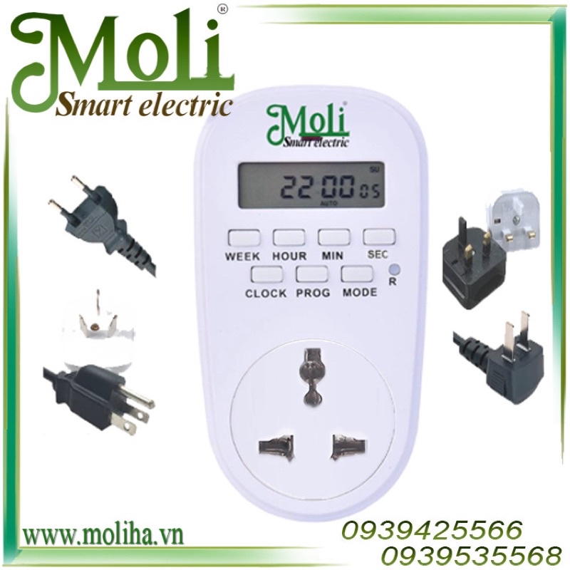 Ổ CẮM HẸN GIỜ ĐIỆN TỬ MOLI ( Có Chức Năng Đếm Ngược ) | Shopee Việt Nam