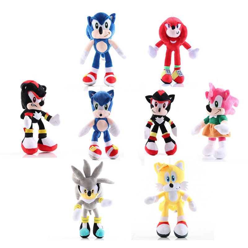 28cm Sonic Hoàn Hảo The Hedgehog Shadow Amy Rose Knuckle Tail Đồ Chơi Sang Trọng