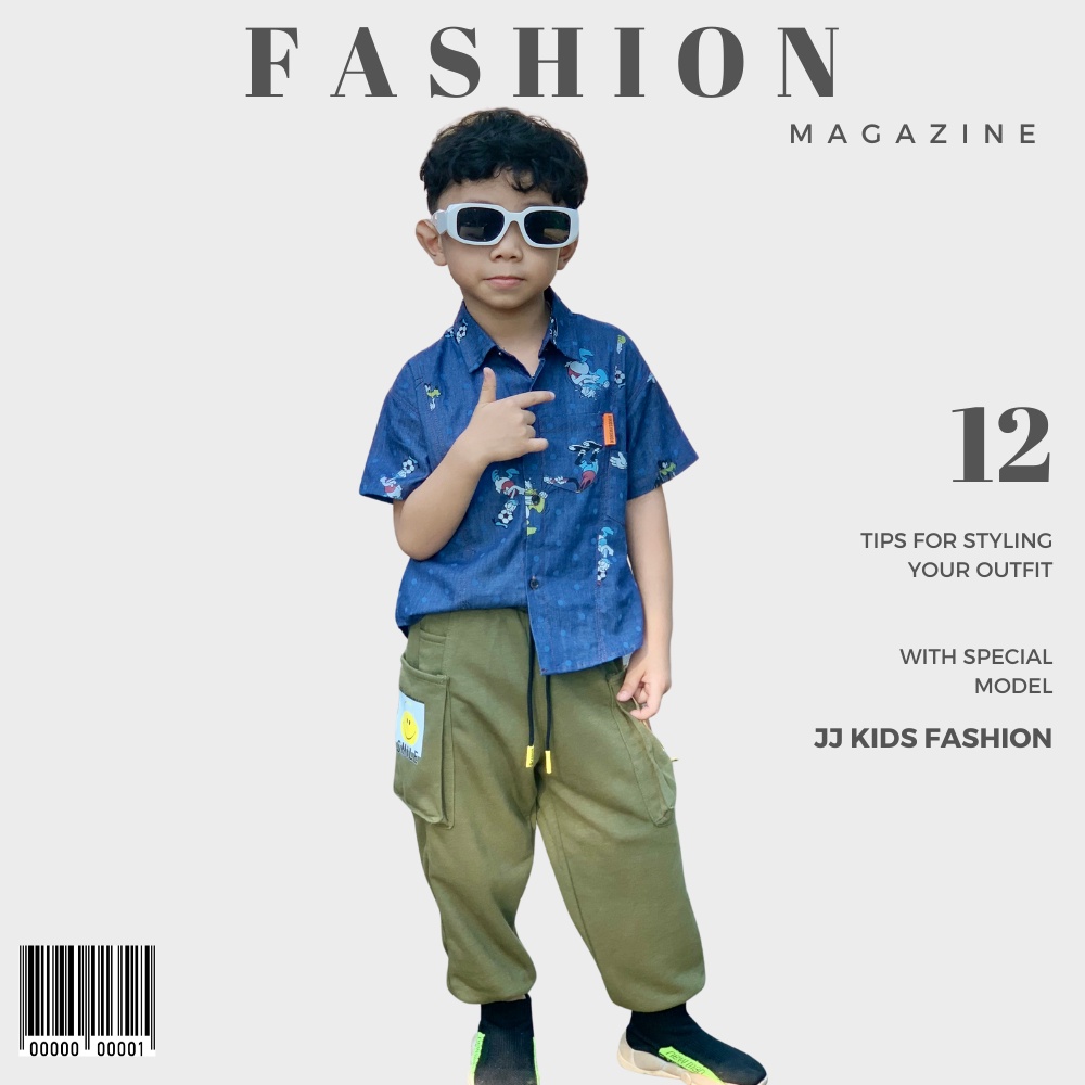 Quần Jogger Bé Trai, Bé Gái Thun Dài Bo Ống – Phong Cách Hip Hop Năng Động | JJ Kids Fashion