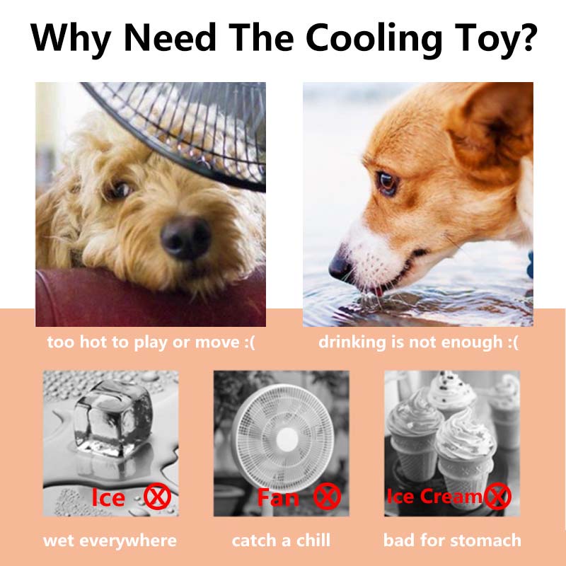 HamshMoc Chó Làm Mát Đồ Chơi Thú Cưng Răng Hàm Nhai Đóng Băng Đồ Chơi Chó Freezable Nhai Đồ Chơi Đá Miếng Dán Cho Chó Nhỏ Vừa