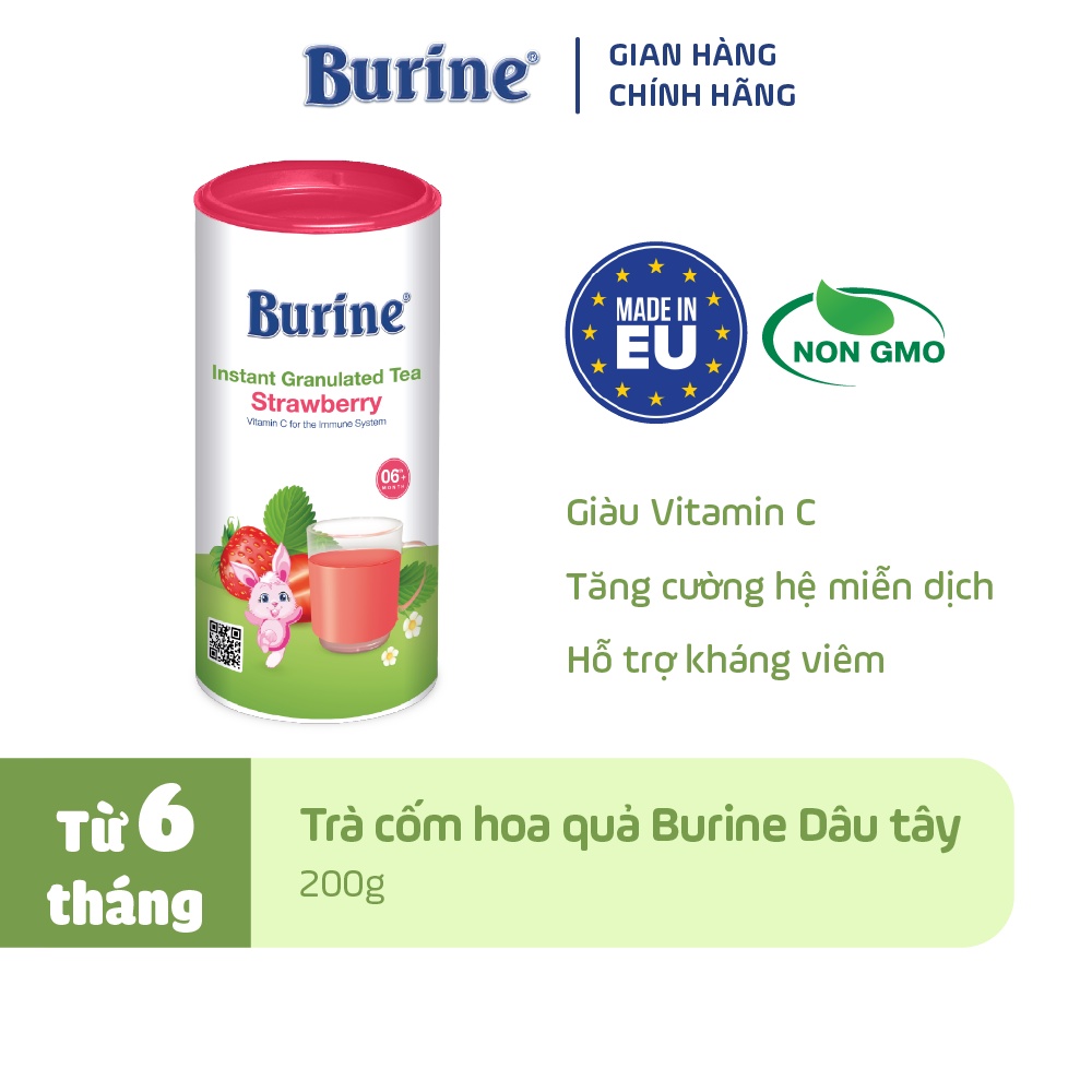 Ảnh Trà cốm hoa quả Burine các vị 200g bổ sung Vitamin, tăng đề kháng cho bé_HiPP 1