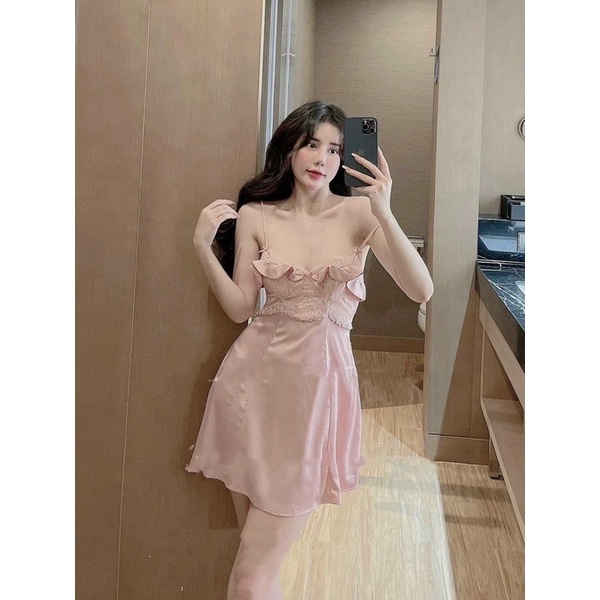 Váy ngủ sexy 2 dây gợi cảm quyến rũ, hàng nhập QC cao cấp VNS096