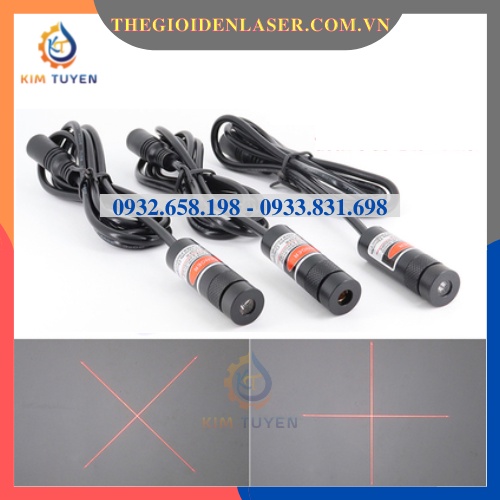 Đèn laser chữ thập ánh sáng đỏ 5mW phi 12mm có điều chỉnh tia cho ngành ...