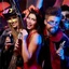 Kính râm ngọn lửa FEDAOG Kính mắt không vành mới lạ Cosplay Hình ngọn lửa