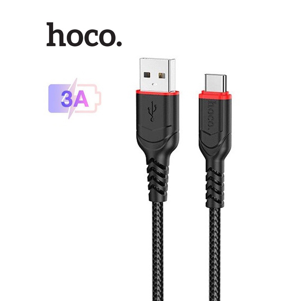 Cáp sạc dây dù Hoco X59 Type-C sạc nhanh 3A hỗ trợ truyền dữ liệu dài ...