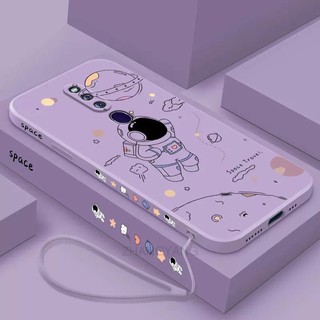 ốp lưng oppo f11 pro oppo f11 Ốp Điện Thoại Silicone TPU In Hình Phi Hành Gia Kèm Dây Đeo Cho oppo f11 pro oppo f11