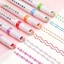 Set 6 Bút Đánh Dấu Nhiều Họa Tiết Nhiều Màu Sắc Dùng Trang Trí Sổ Tay DIY