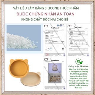 Bát ăn dặm kèm thìa cho bé mới tập ăn