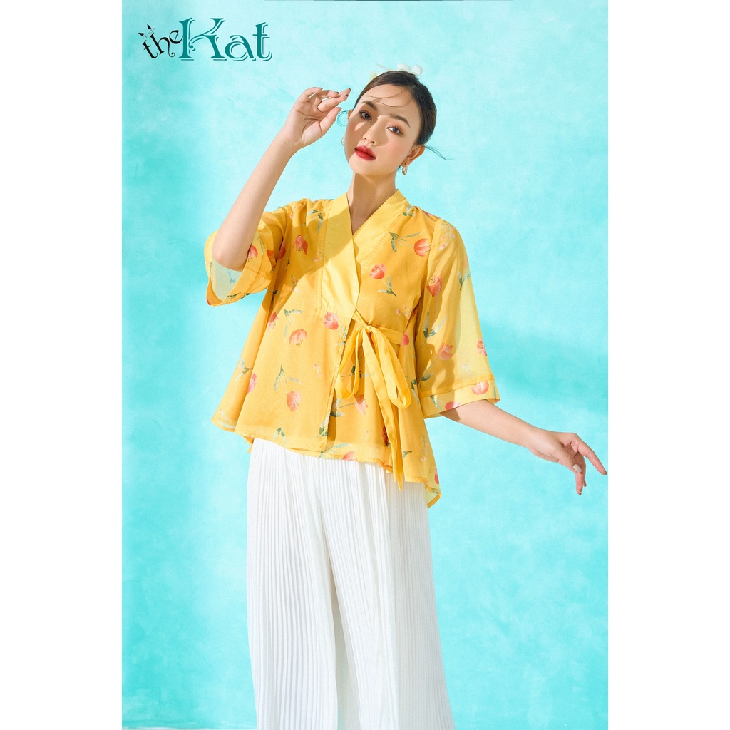 Áo Hanbok Hoa The Kat House, BST Tết, vải tơ Hàn mịn mát, không nhăn, nhiều size