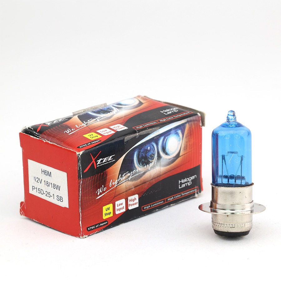 Bóng Đèn Xe Máy Halogen XTEC Original H6M P15D-25-1 SB 12V 18/18W, 25/25W, 35/35W