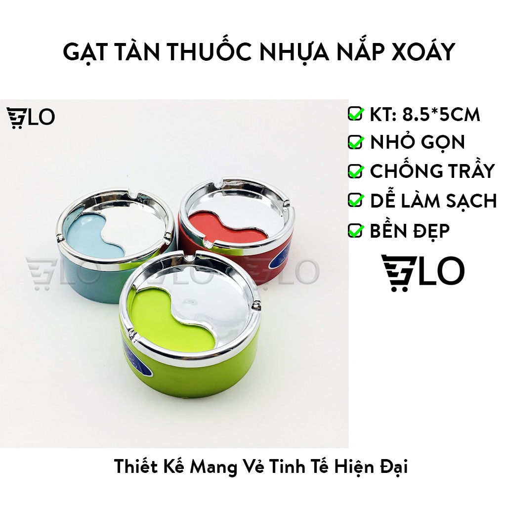Gạt Tàn Thuốc Lá Nhựa Nắp Xoáy, Gạc Tàn Mạ Bạc Đẹp Như Inox | Shopee ...