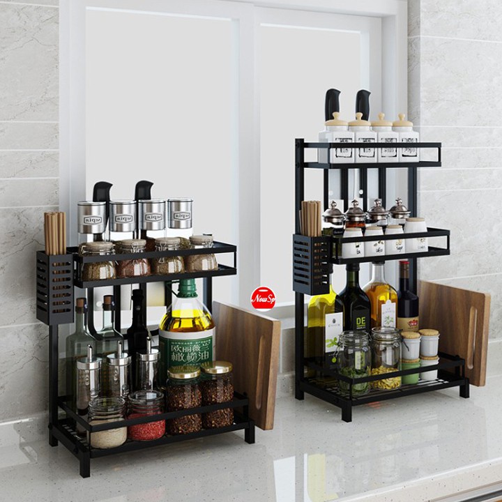 Kệ Gia vị - Sơn 5 lớp chống gỉ - Chất liệu dày dặn - Kiểu dáng sang trọng - Giao nhanh