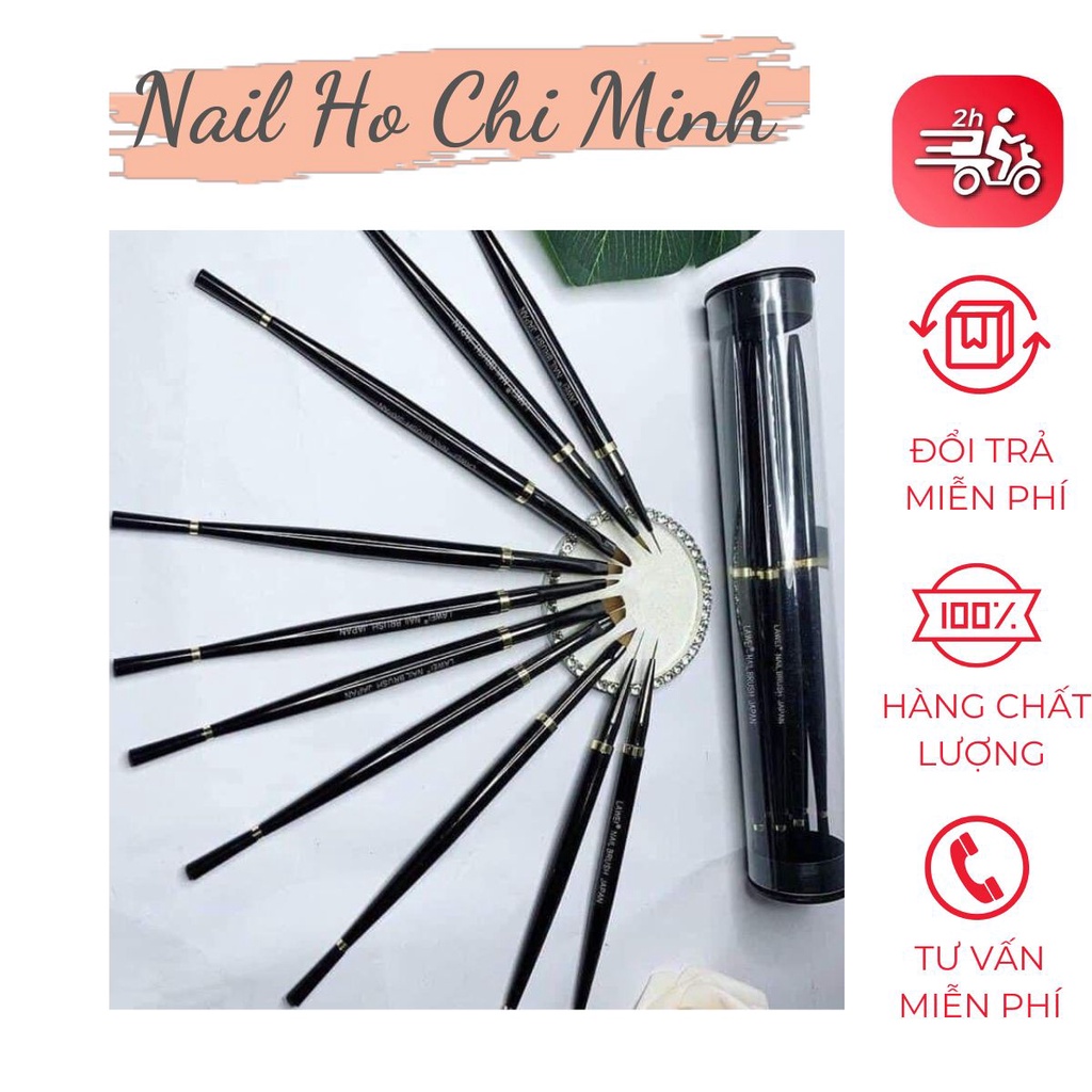Set 10 cọ nail Lawei chính hãng Cọ vẽ móng chuyên dụng Shopee Việt Nam