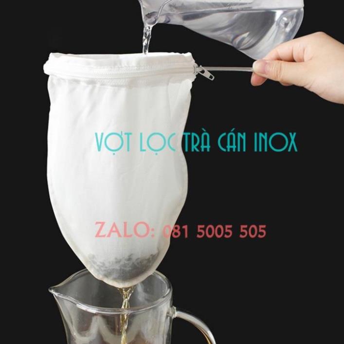 Vợt trà có cán inox có 3 kích thước tự chọn Sai số kích thước +/-1cm ...