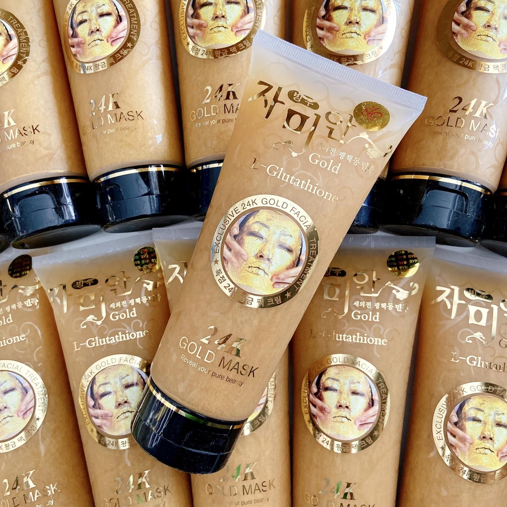 24k gold mask l glutathione Золотая маска пленка 24К Gold Mask с L-glutathione является источником  молодости и красоты купить во Владивостоке