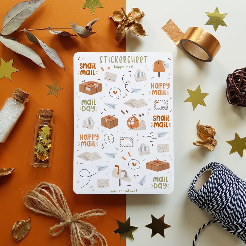 Sticker Sheet Chủ Đề: Trang Trí Thư - Chuyên dán sổ | Bullet Journal ...