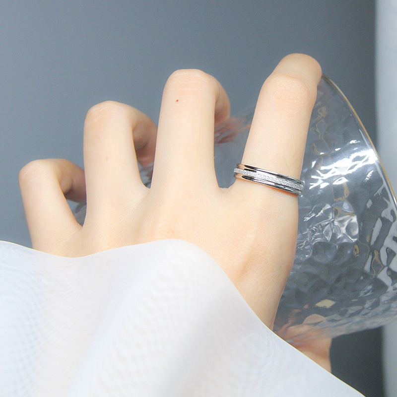 Ảnh Nhẫn Nam CDE Dual Milgrain Silver Ring CDE8004SV 3