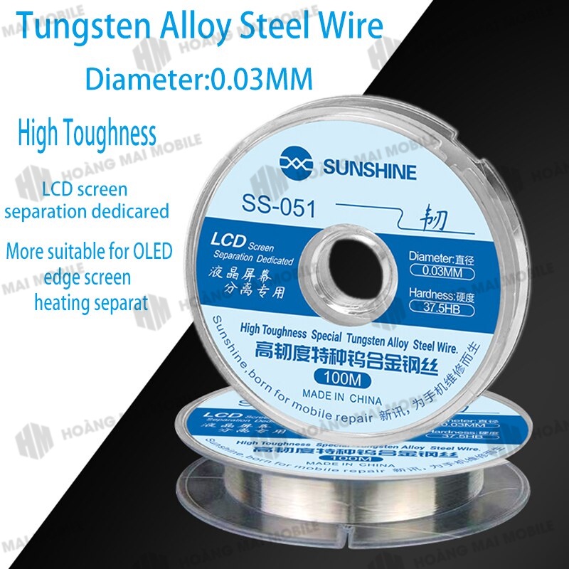 Dây cắt kính SUNSHINE SS-051 dài 100m, đường kính lõi 0.03mm - 1 cuộn