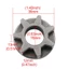 VIC Gear Bánh Xích Ổ Thay Thế Bánh Xích Bánh Răng Asterisk 3 6 7 Răng Cưa Xích Điện