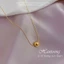 Vòng cổ nữ titan không gỉ mặt dạng bi tròn thiết kế đơn giản thời trang
