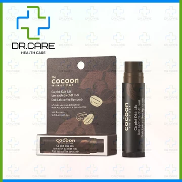 [CHÍNH HÃNG] Tẩy tế bào da chết môi cà phê Đắk Lắk Cocoon dưỡng ẩm môi mềm mịn, giảm khô [lip, lips stick, son, co coon]