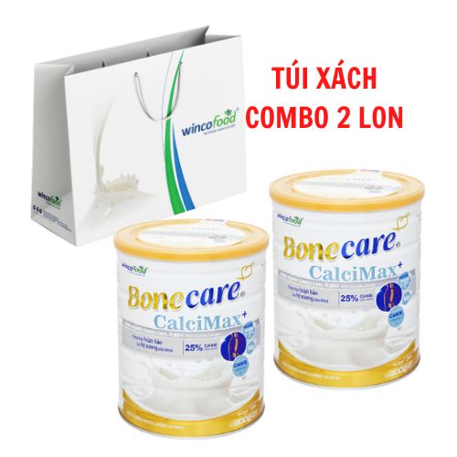 Combo hộp 2 lon Sữa bột Wincofood Bonecare CalciMax+ hương vani (850g/1lon)