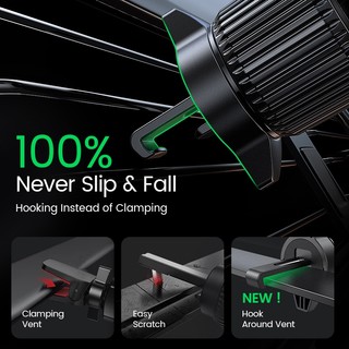 UGREEN Giá Đỡ Điện Thoại Thông Gió Ô Tô, Giá Đỡ Điện Thoại Trọng Lực, Car Holder 15223 | Màu đen Màu xám