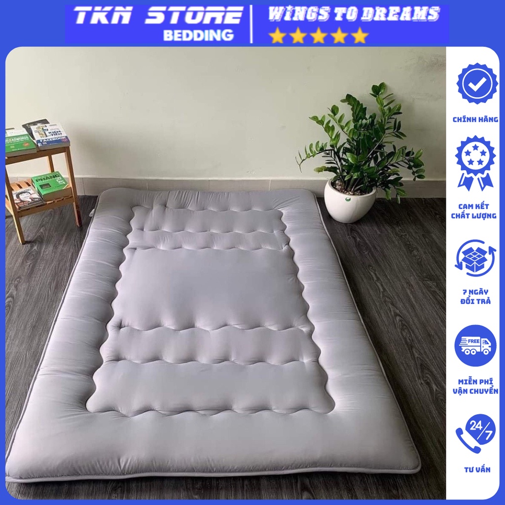 Nệm Topper Tấm làm mềm đệm cotton Hàn Quốc ,Đệm Topper dày 6-8cm tiện ...