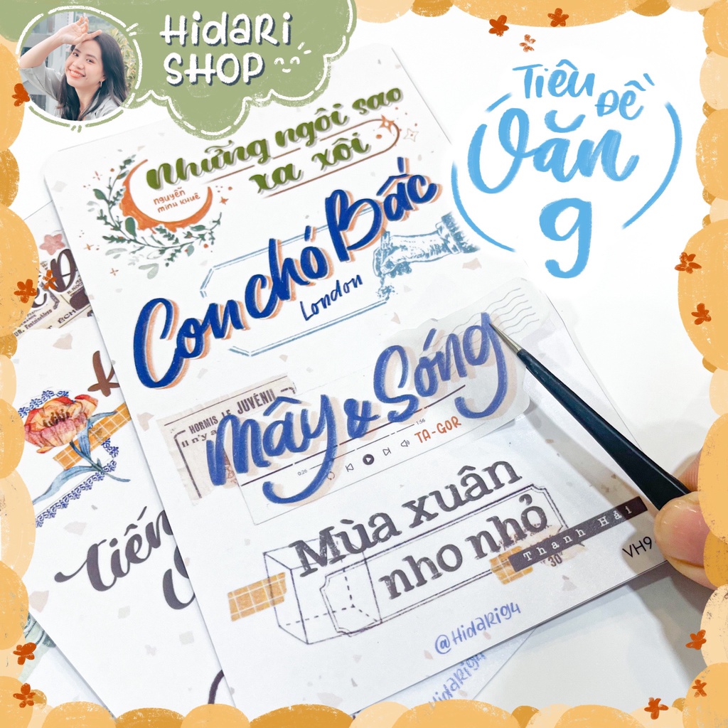 Sticker Tựa Bài Văn Học 9 / Tiêu đề Văn 9 - Sticker Ham Học - Hidari ...