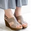 Sandal nữ đế xuồng KOSU cao 8cm, xăng đan đế cao quai cài có chun siêu nhẹ, siêu êm K-22962 made in Japan Nhật Bản