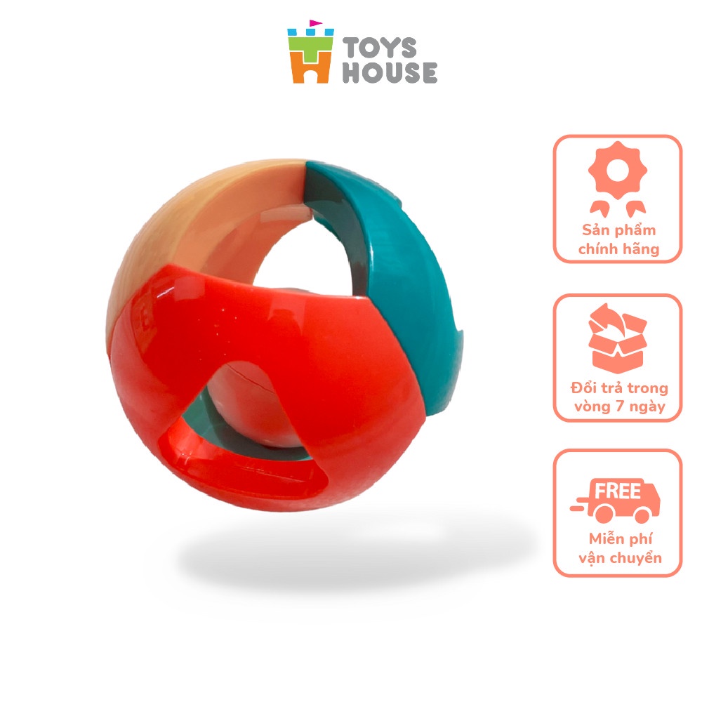 Ảnh Bóng lục lạc cho bé tập bò - tập cầm nắm ToysHouse HE0142 - đồ chơi cho bé 6 tháng 1