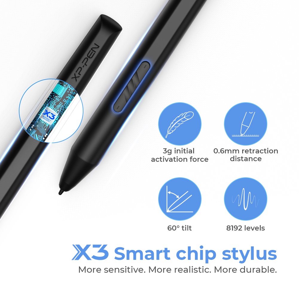 Màn hình vẽ kỹ thuật số XPPen Artist 12 2nd với X3 bút Elite với công nghệ cán màng đầy đủ | BigBuy360 - bigbuy360.vn