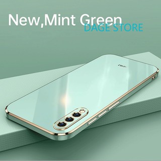 Ốp Điện Thoại Mềm Viền Thẳng Màu Trơn 6D Cho Samsung Galaxy A50 A30s A50s