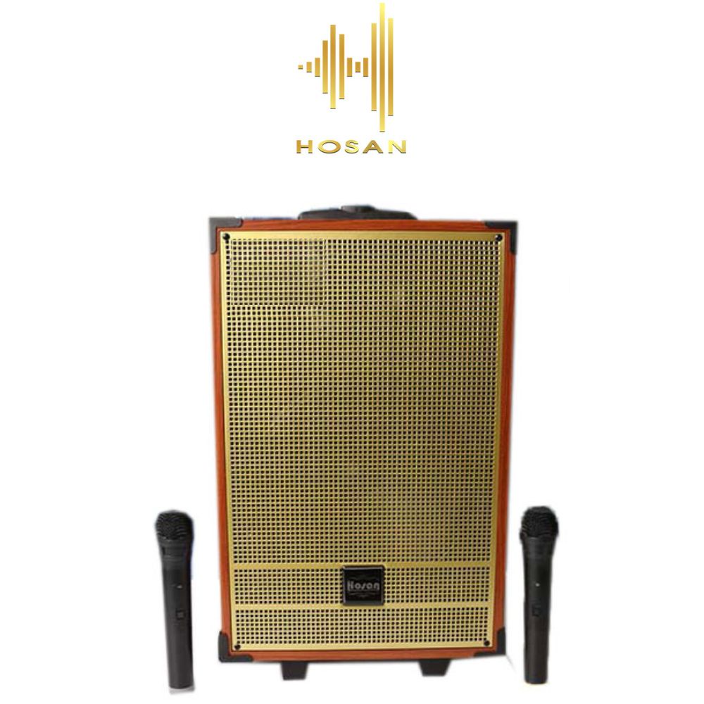 Loa kéo HOSAN GD10-13 thùng gỗ nhỏ gọn hát karaoke siêu chất tặng kèm micro không dây