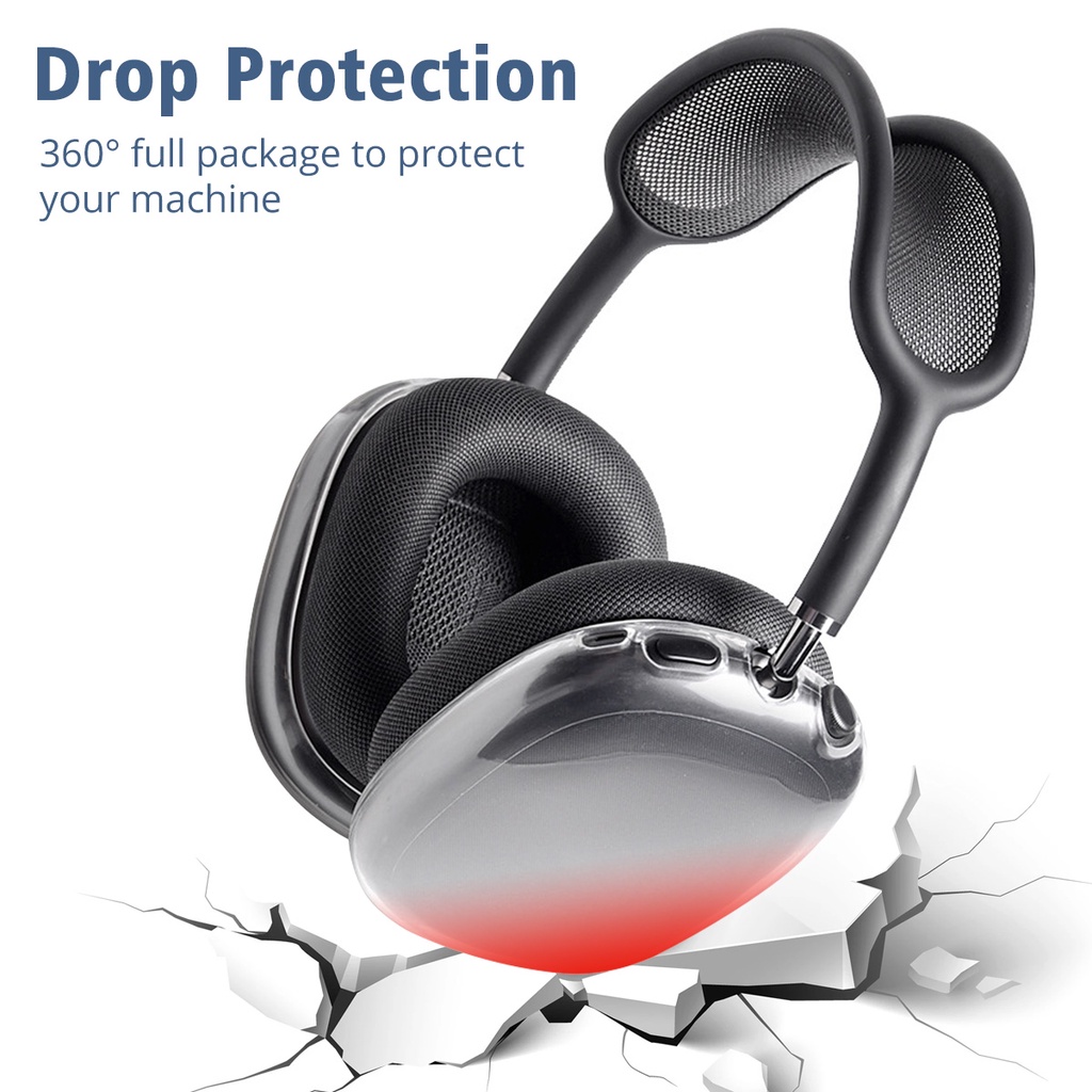 Ảnh Fonken One Set Vỏ silicon mềm AirPods Max Tai nghe Vỏ bảo vệ Băng đô Earmuff Vỏ chống sốc 4