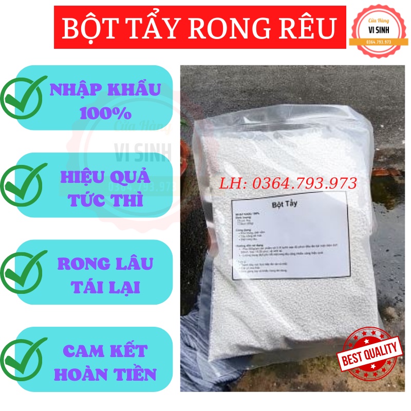[SIÊU RẺ+TẶNG QUÀ] Bột Tẩy Rong Rêu Gói 500Gr | Shopee Việt Nam