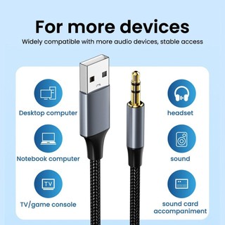 [Vận chuyển nhanh] Bộ chuyển đổi loa HOMELYHUB USB sang 3,5 mm Dây tai nghe Aux Line