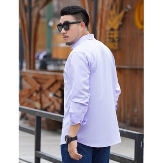 [Plus Size] Nam & Nữ 12XL Lớn 5XL 6XL 7XL 8XL 10XL#Áo Sơ Mi Dài Tay Màu Trơn Phong Cách Doanh Nhân Cổ Điển 39; s