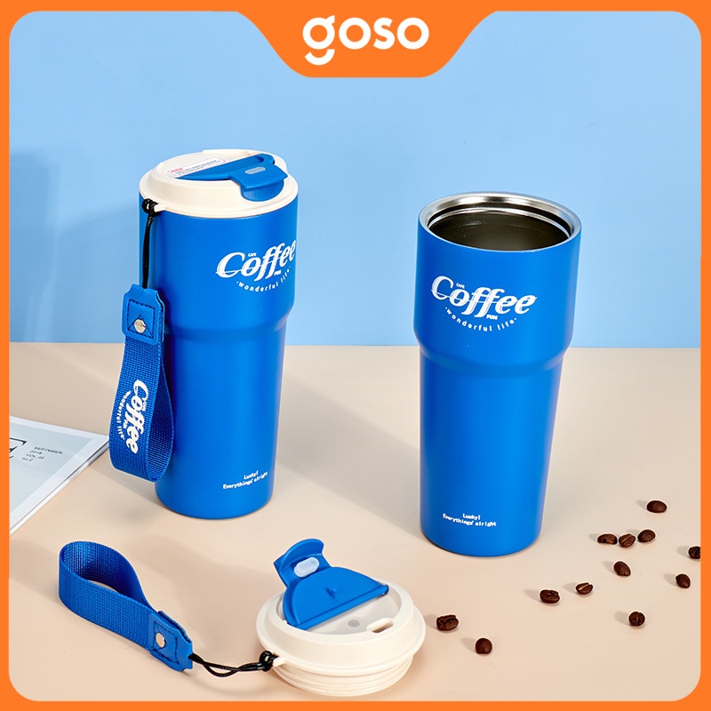 Ly Giữ Nhiệt Coffee Color 620ml, Cốc Cafe Giữ Nhiệt GOSO Bằng Inox Cao ...