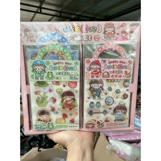Sticker dán lụa 2 tờ (5 túi)
