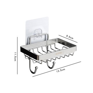 [MẪU MỚI] Khay đựng xà phòng Inox 304 dán tường - Kệ xà bông dán tường SUS304