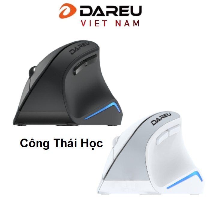 [Mã ELCL7 giảm 7% đơn 300K] Chuột công thái học Dareu LM108B - Kết nối không dây Dual mode Bluetooth | Wireless 2.4gHz