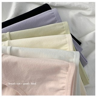 Quần Lót Cotton Thoáng Khí Màu Sắc Đơn Giản Cho Nữ