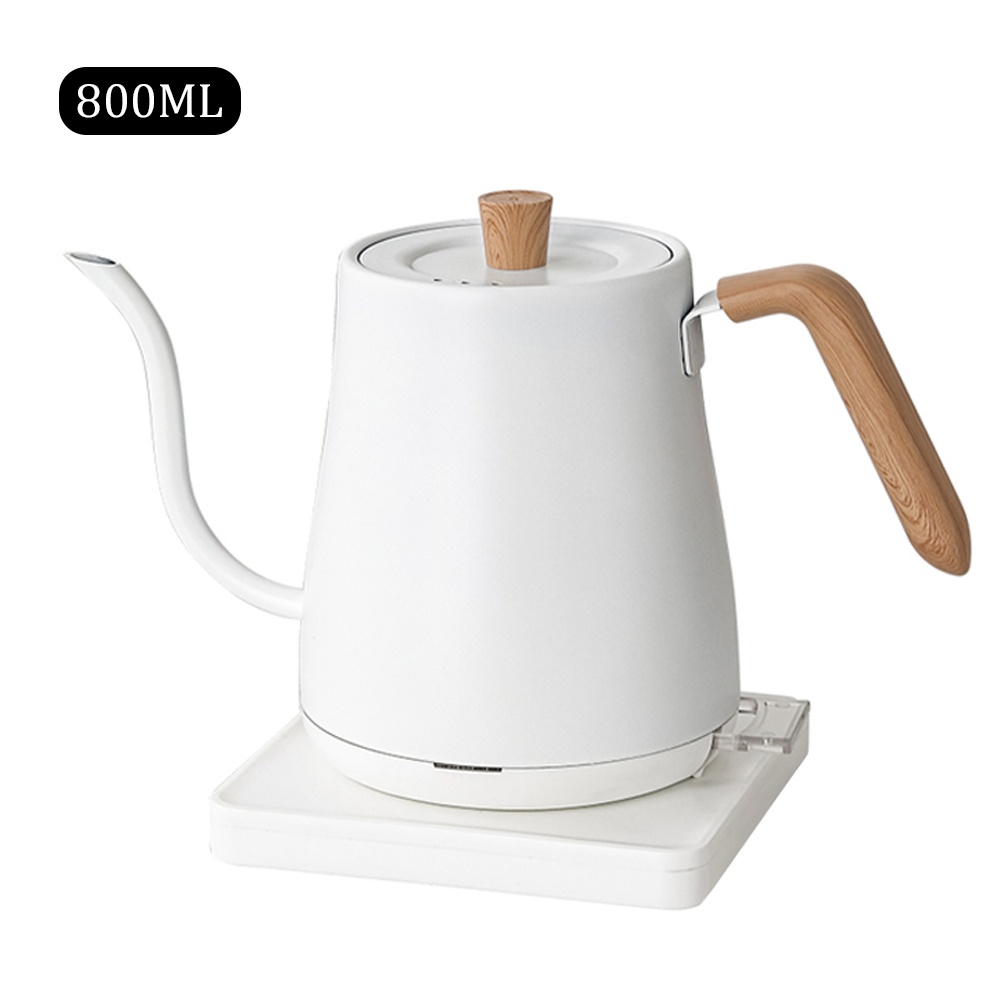 Ấm điện cổ ngỗng 800ML Ấm rót cà phê inox 304 Ấm đun siêu tốc 1000W ...